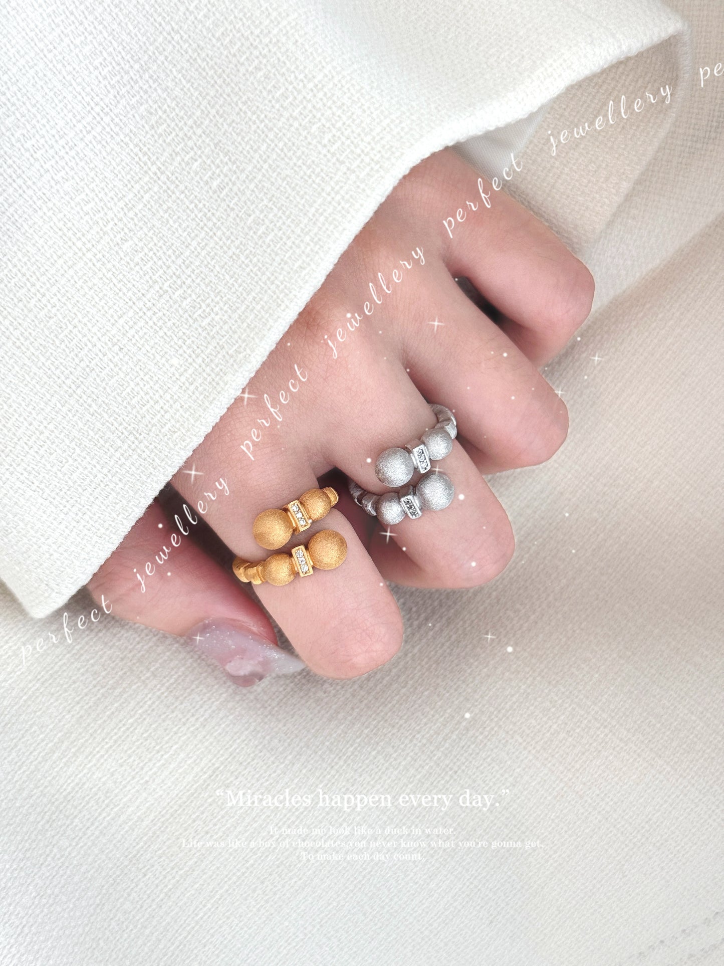 Bubble Italy Silver S925 Ring | 拉絲泡泡意大利銀工藝S925戒指💍✨