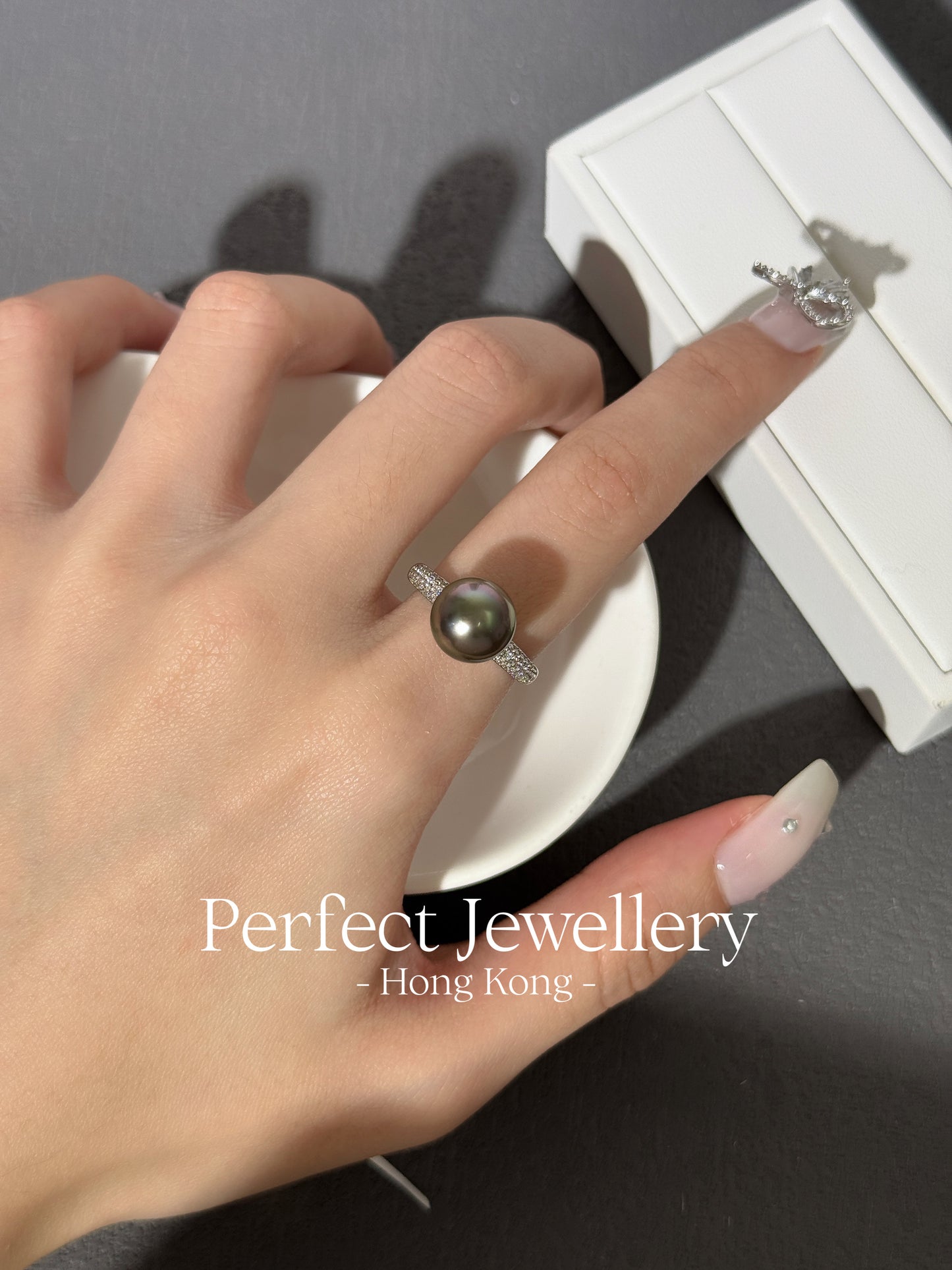 Tahiti Pearl S925 Ring | 大溪地珍珠滿鑲S925戒指
