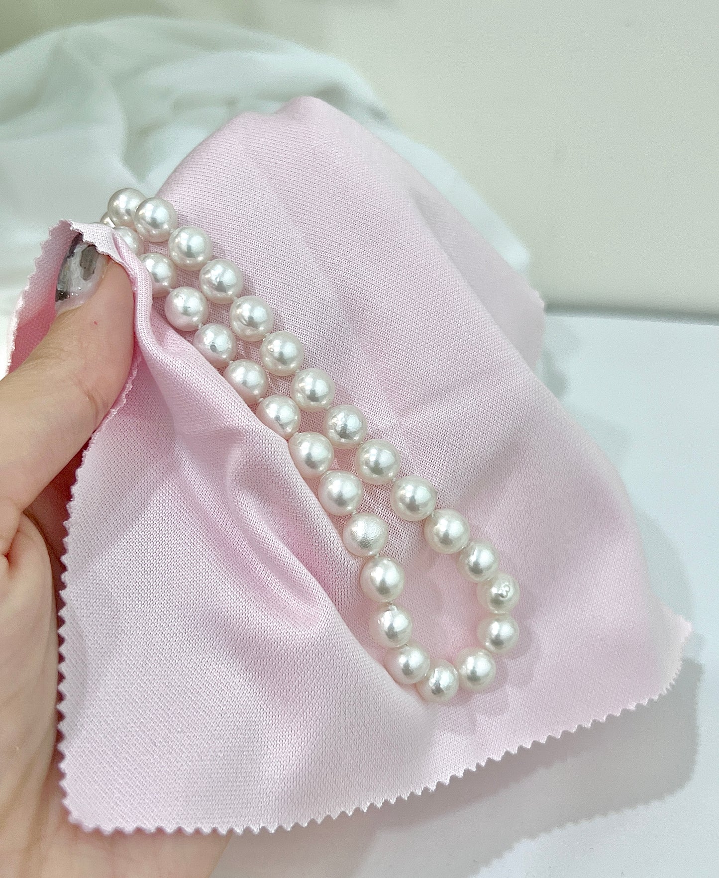 真科研珍珠保養布