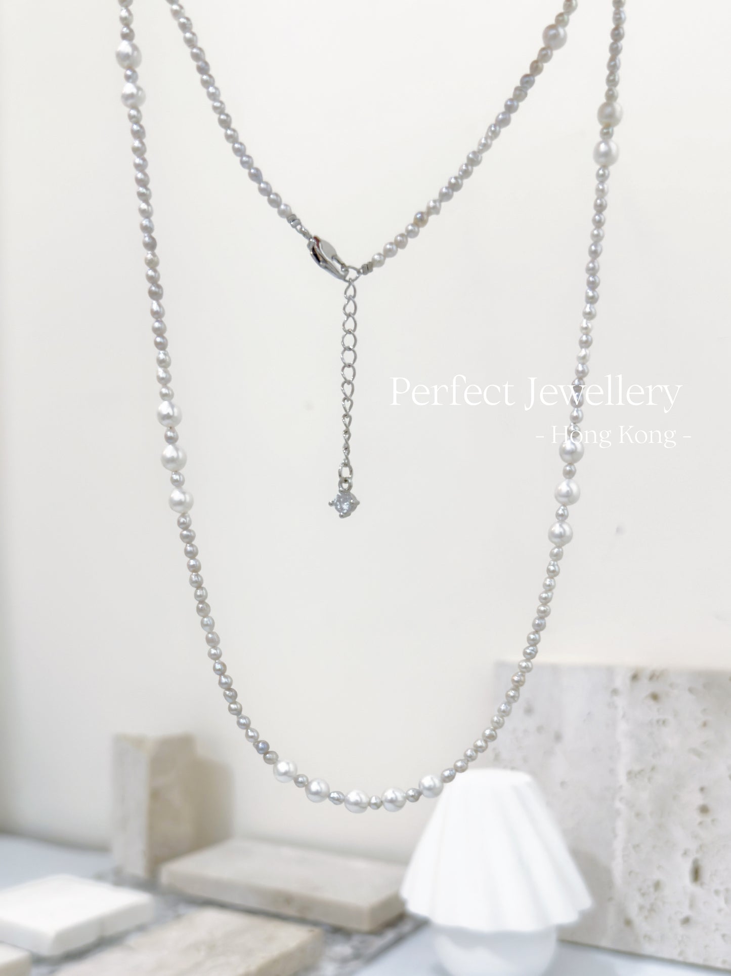 Mini Freshwater Pearl Stella Necklace | mini淡水珍珠滿天星項鍊