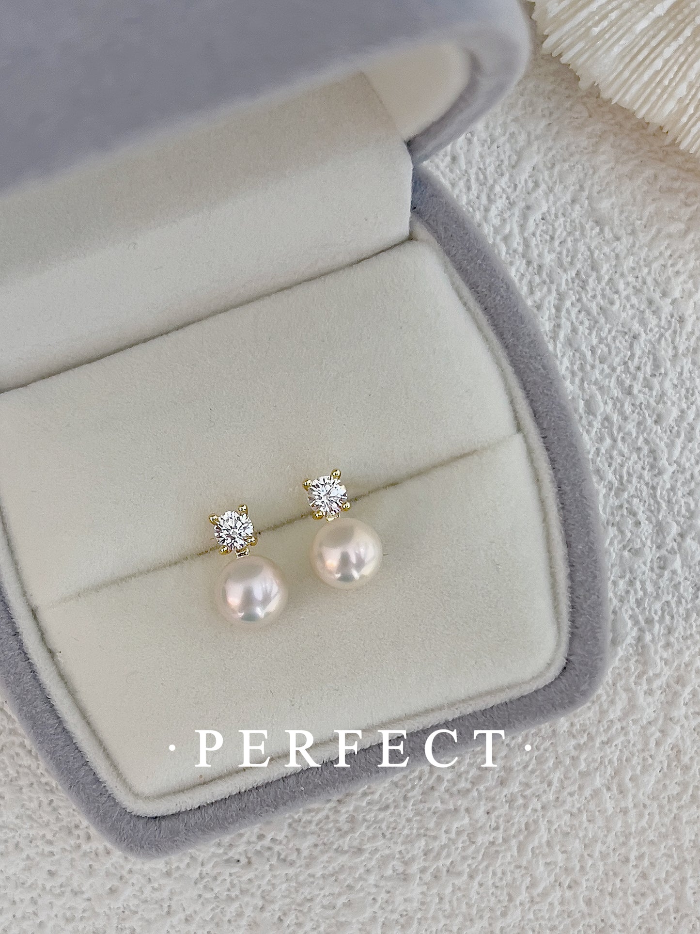 ✨Freshwater Aurora Pearl Earring|淡水極光無核珍珠王妃耳釘✨