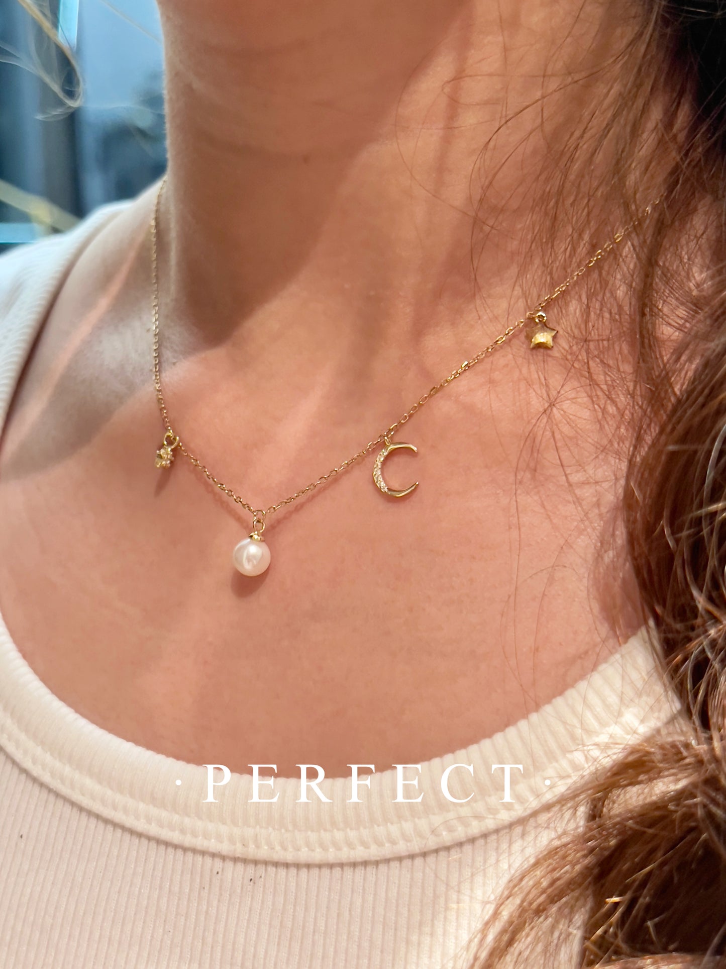 ✨The Myth🔮✨星與月|Freshwater Pearl Necklace