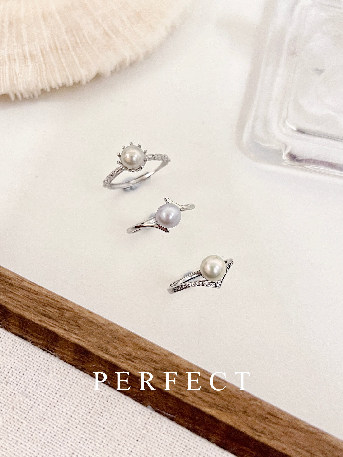 ✨Natural Grey Akoya Ring🇯🇵 |天然灰Akoya珍珠戒指✨