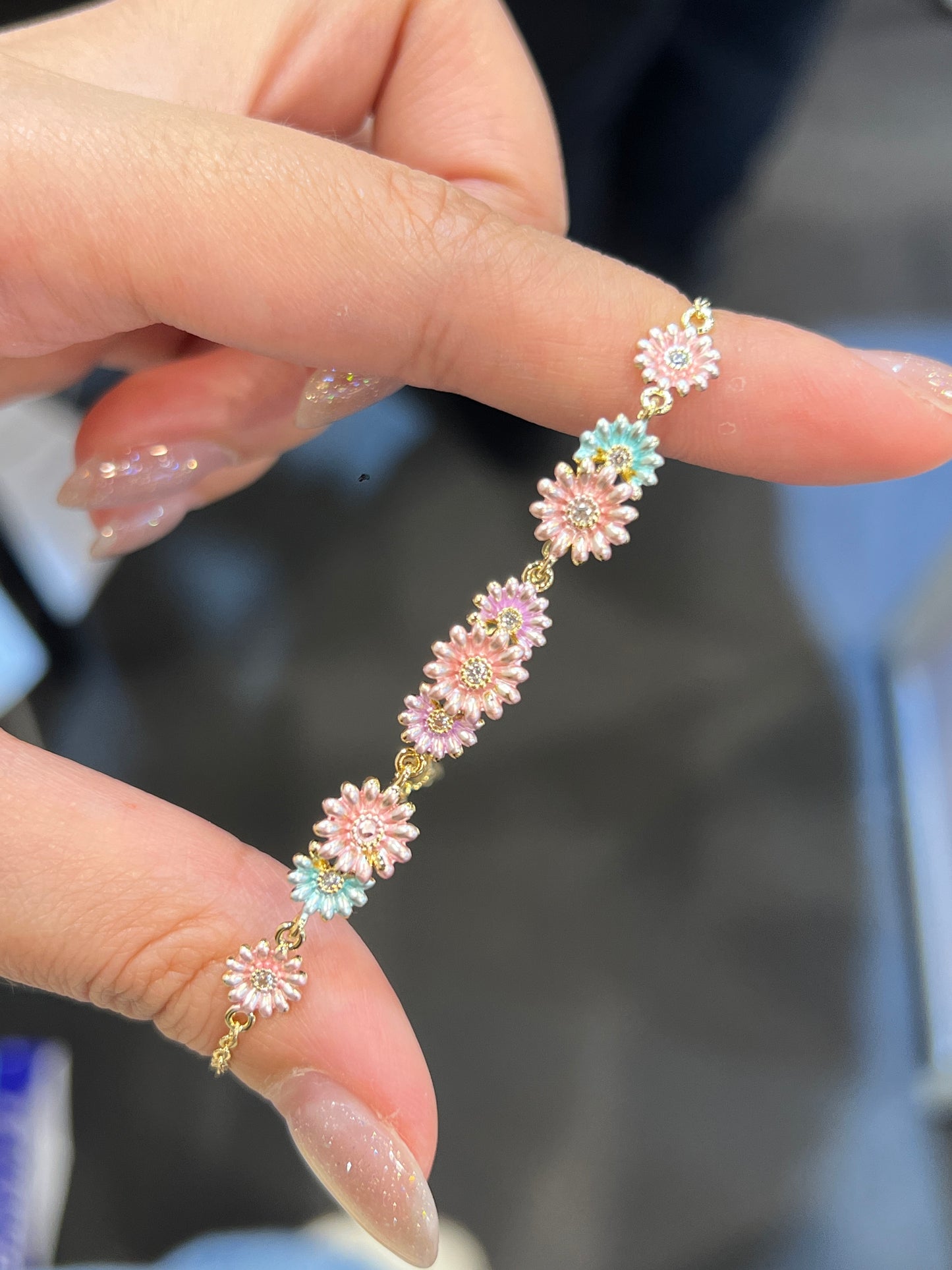 Flower Brass Bracelet | 花花頸鏈