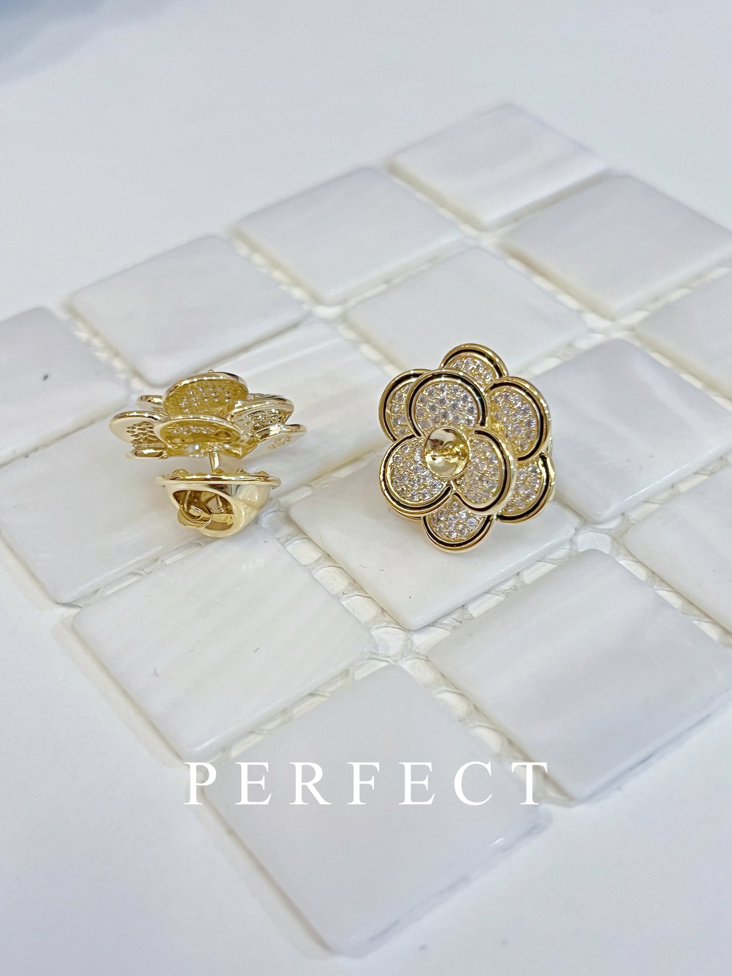 Brooch Parts | 山茶花小領扣胸針配件