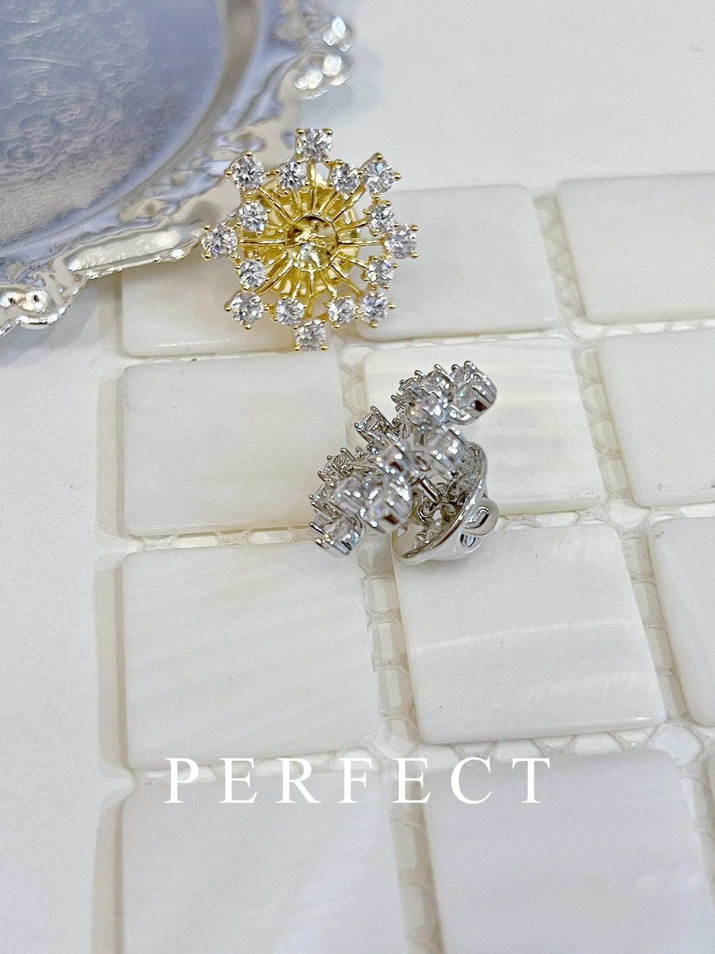 Brooch Parts | 雪花胸針小領扣胸針