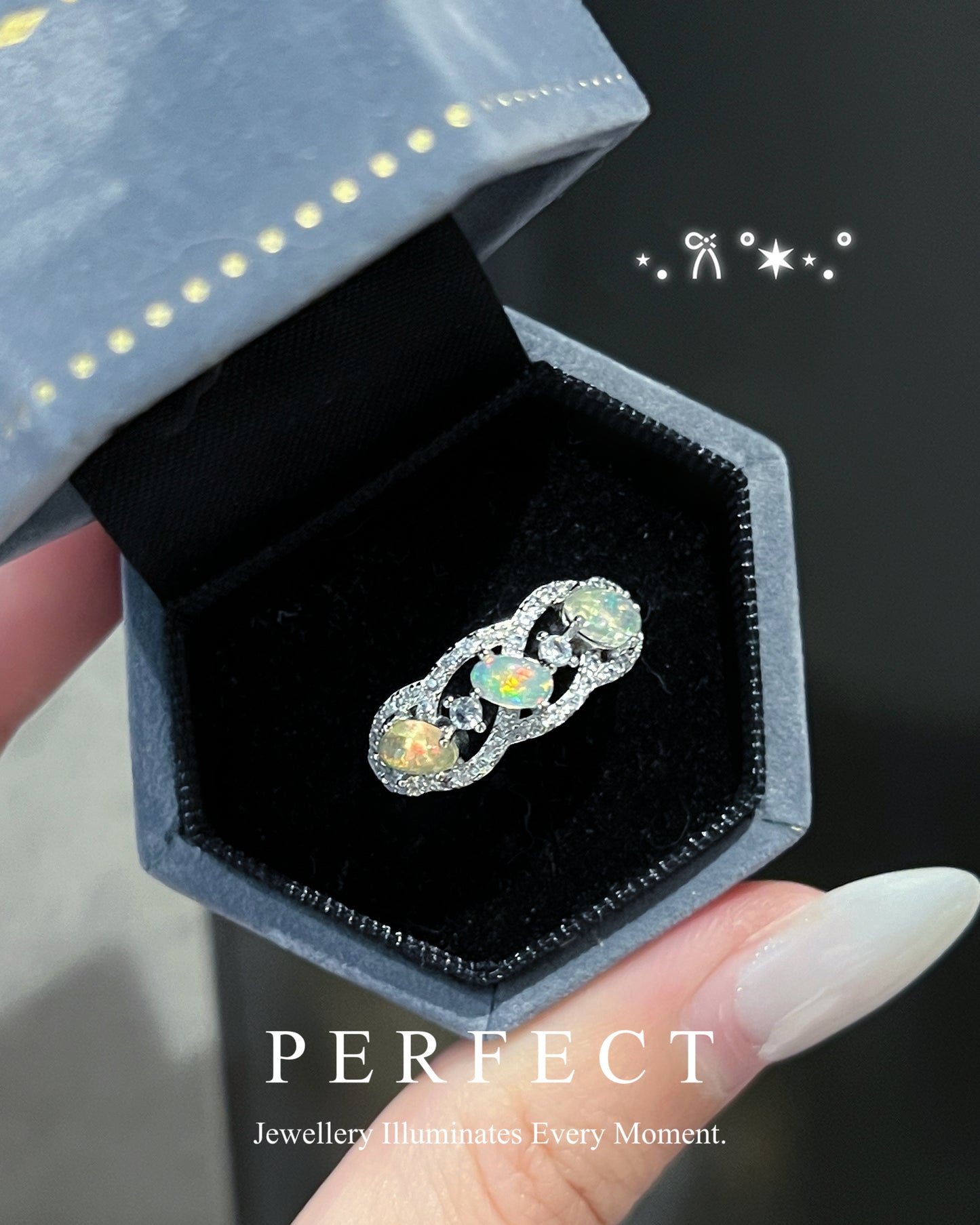 ✨🎨Opal S925 Ring|Opal澳寶S925排戒✨