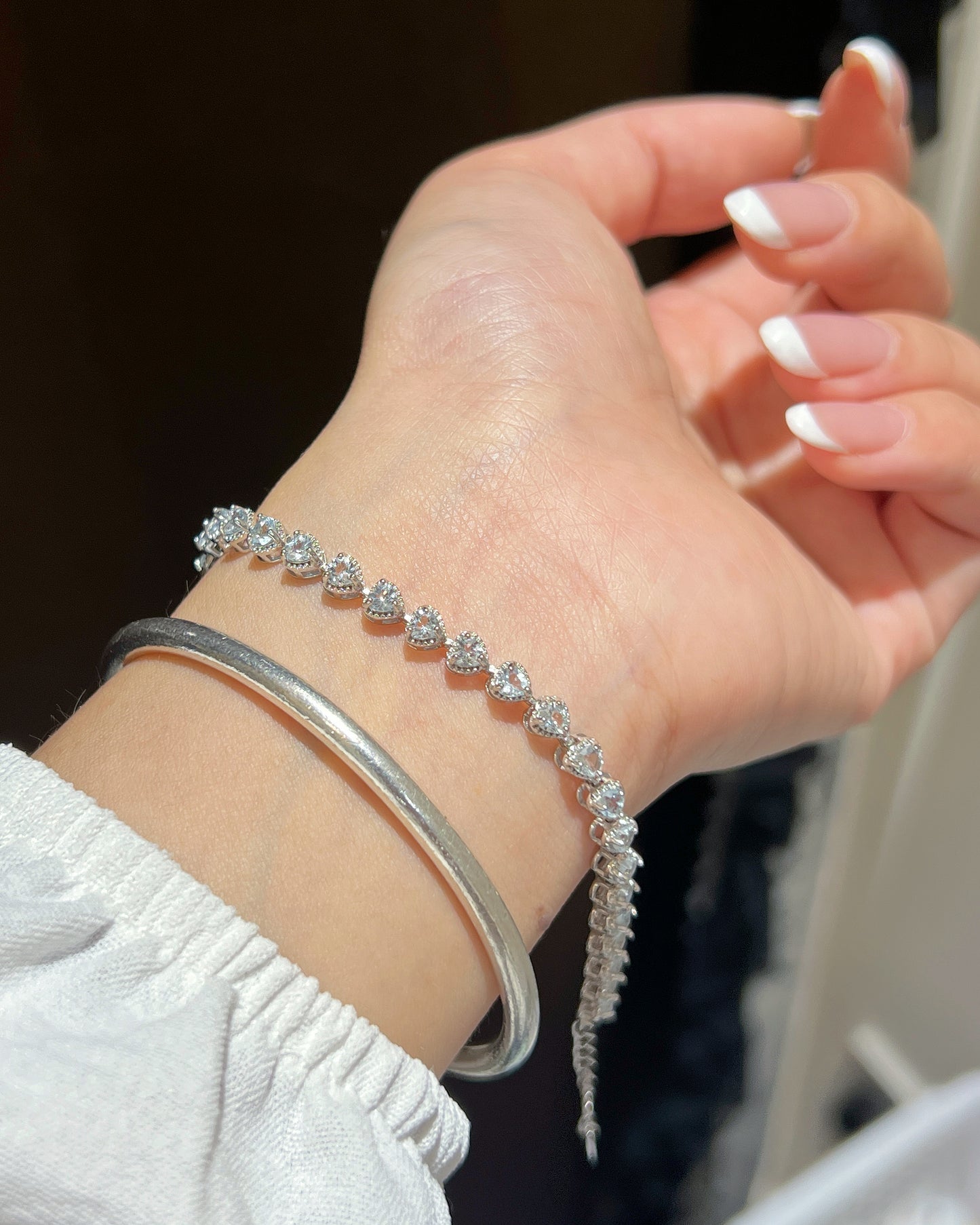 ✨Aquamarine S925 Bracelet |海藍寶愛心手鍊✨💎