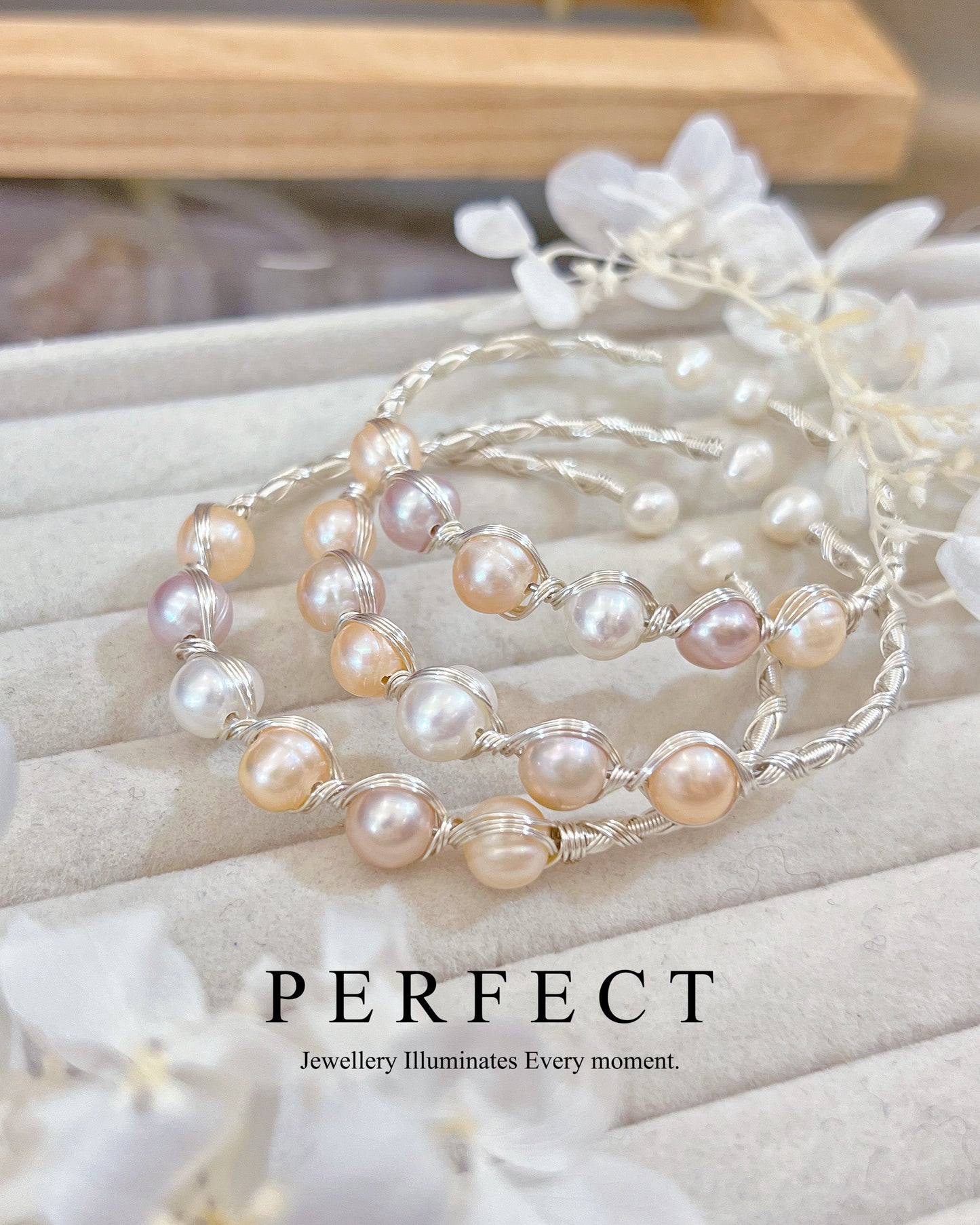 ✨Candy Freshwater Pearl Handmade Bracelet|淡水糖果🍬珍珠繞線手鐲✨