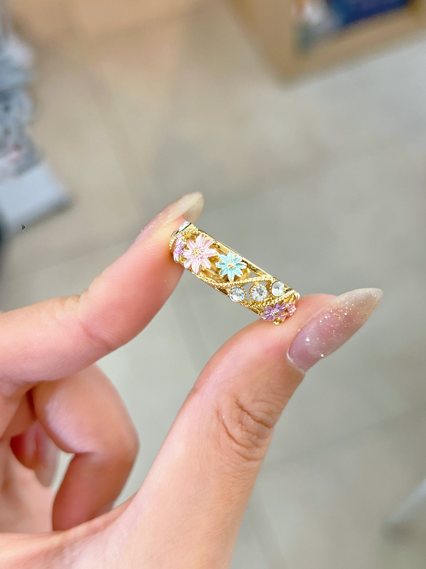 Flower Brass Ring | 花花戒指