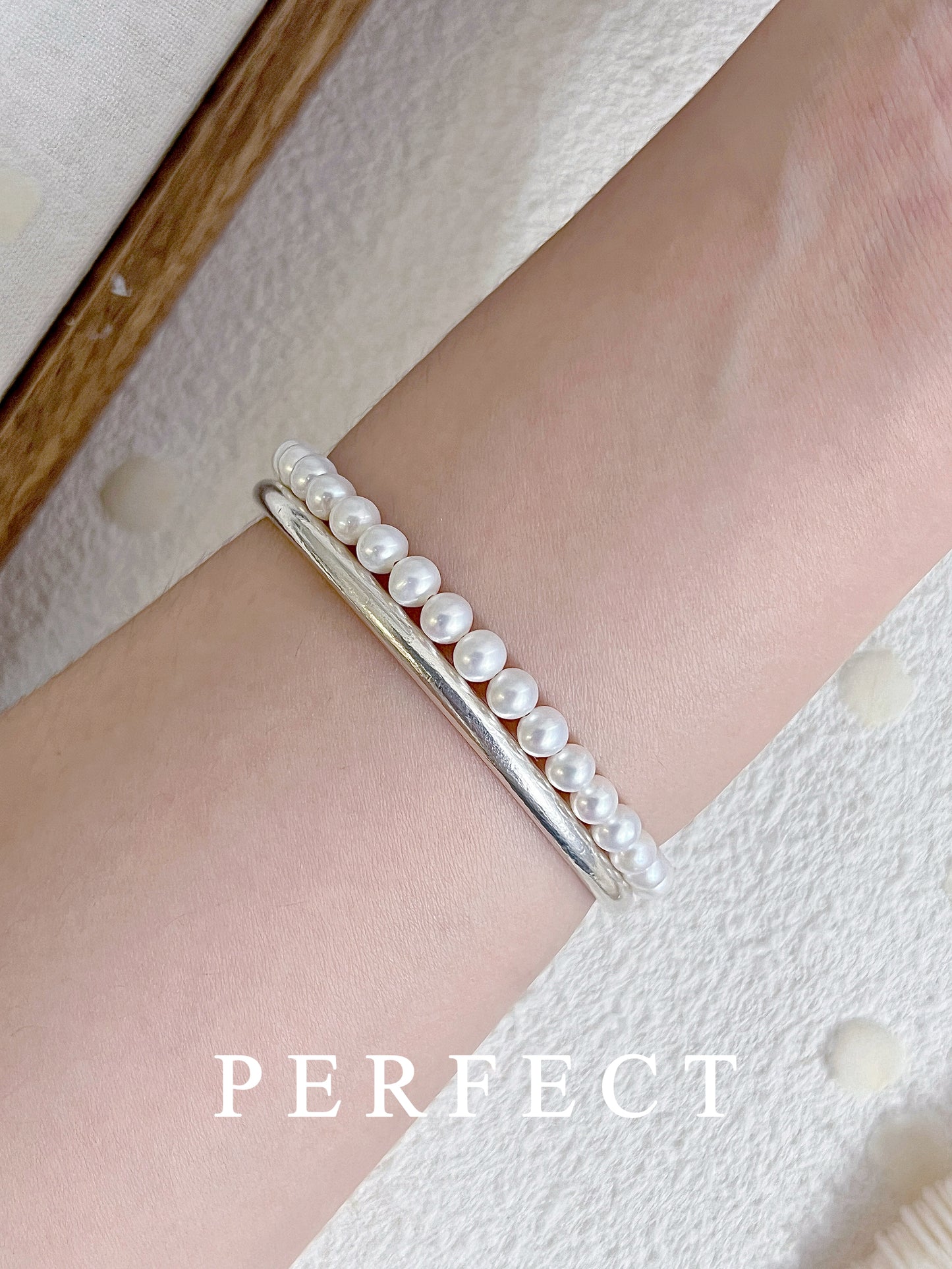 ✨4-4.5mm Aurora Baby Pearl Bracelet|極光淡水baby珍珠手鍊✨