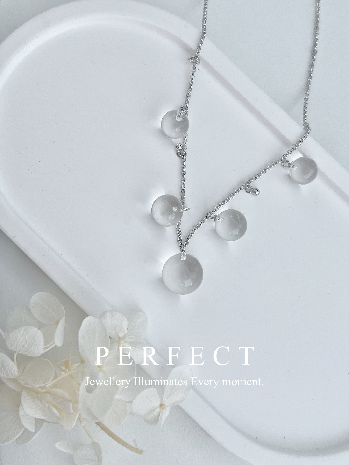✨Clear Quartz Necklace | 白水晶🫧魔法水晶波項鍊✨