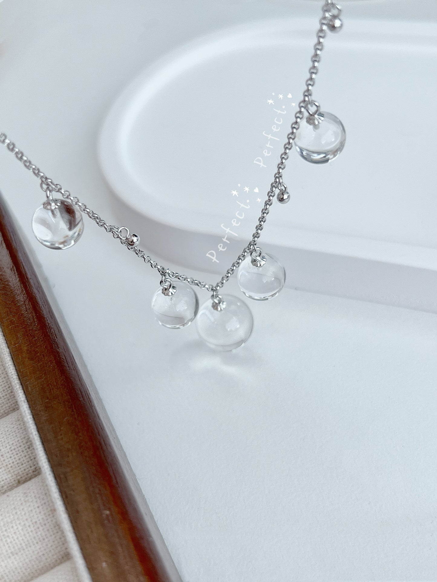 ✨Clear Quartz Necklace | 白水晶🫧魔法水晶波項鍊✨