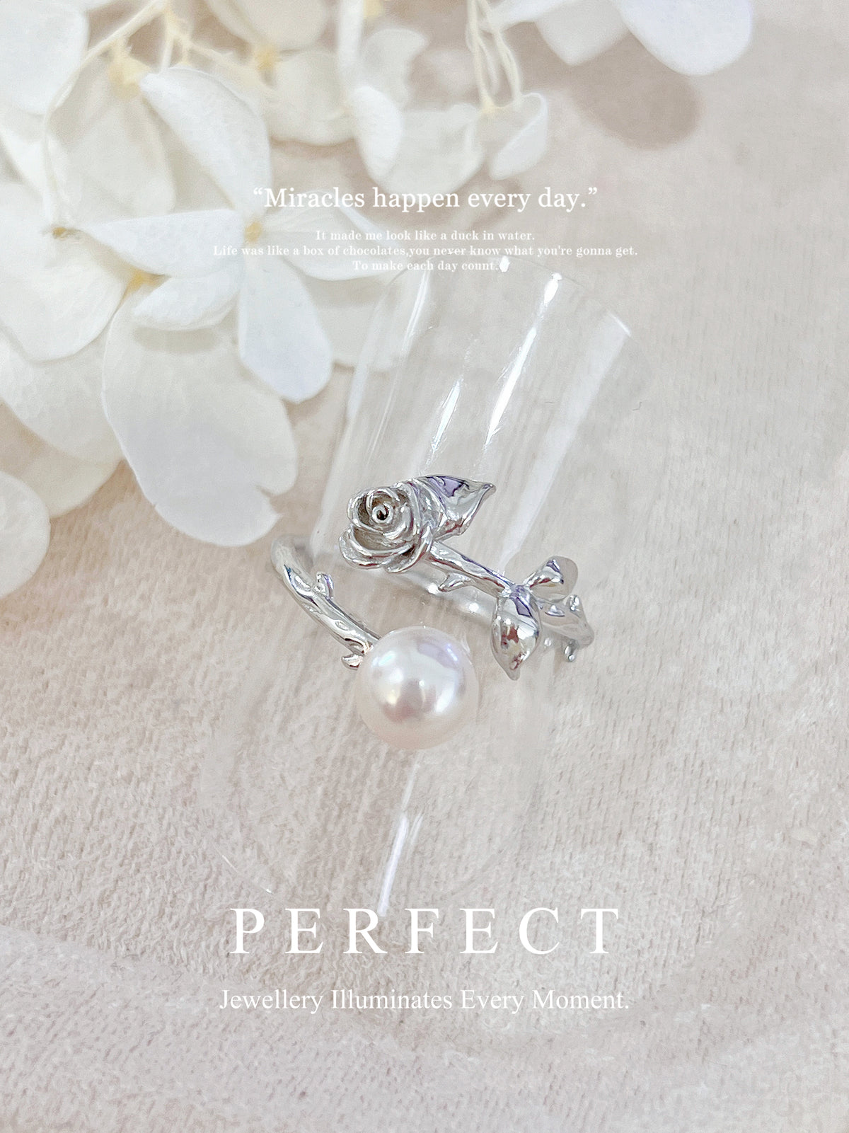 6.7mm Freshwater Pearl Rosy S925 Ring | 淡水珍珠玫瑰戒指
