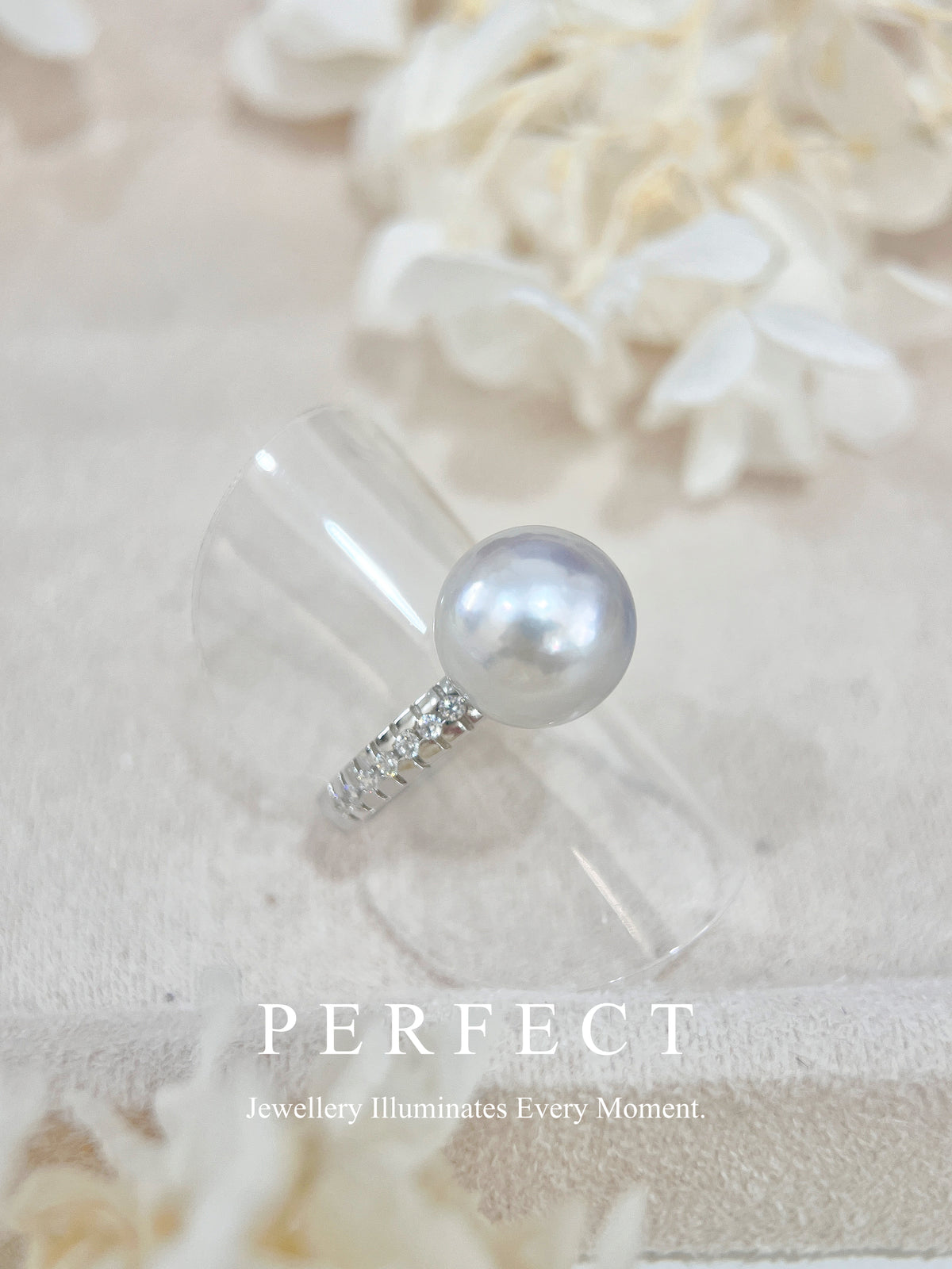 11.4mm South Sea White Pearl S925 Ring | 藍血澳白戒指