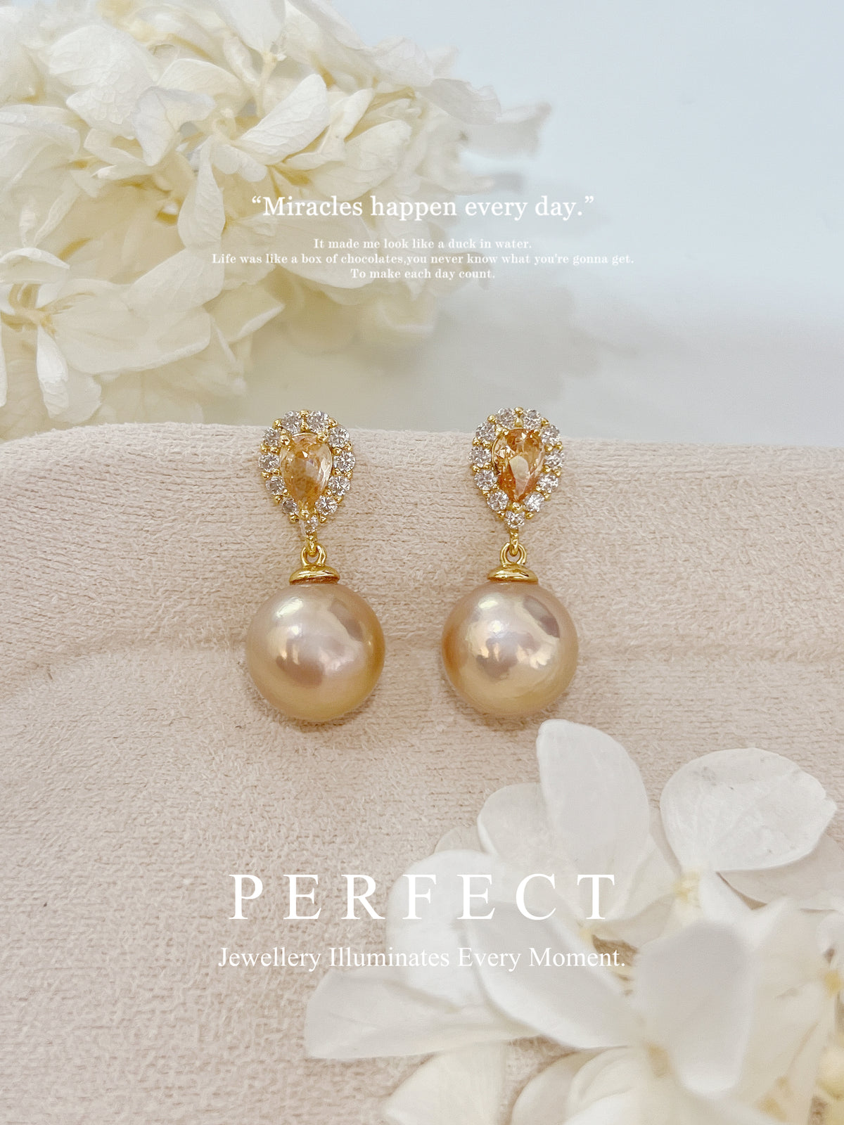 10.8mm Freshwater Pearl S925 Earrings |怪色橙🍊淡水珍珠耳釘