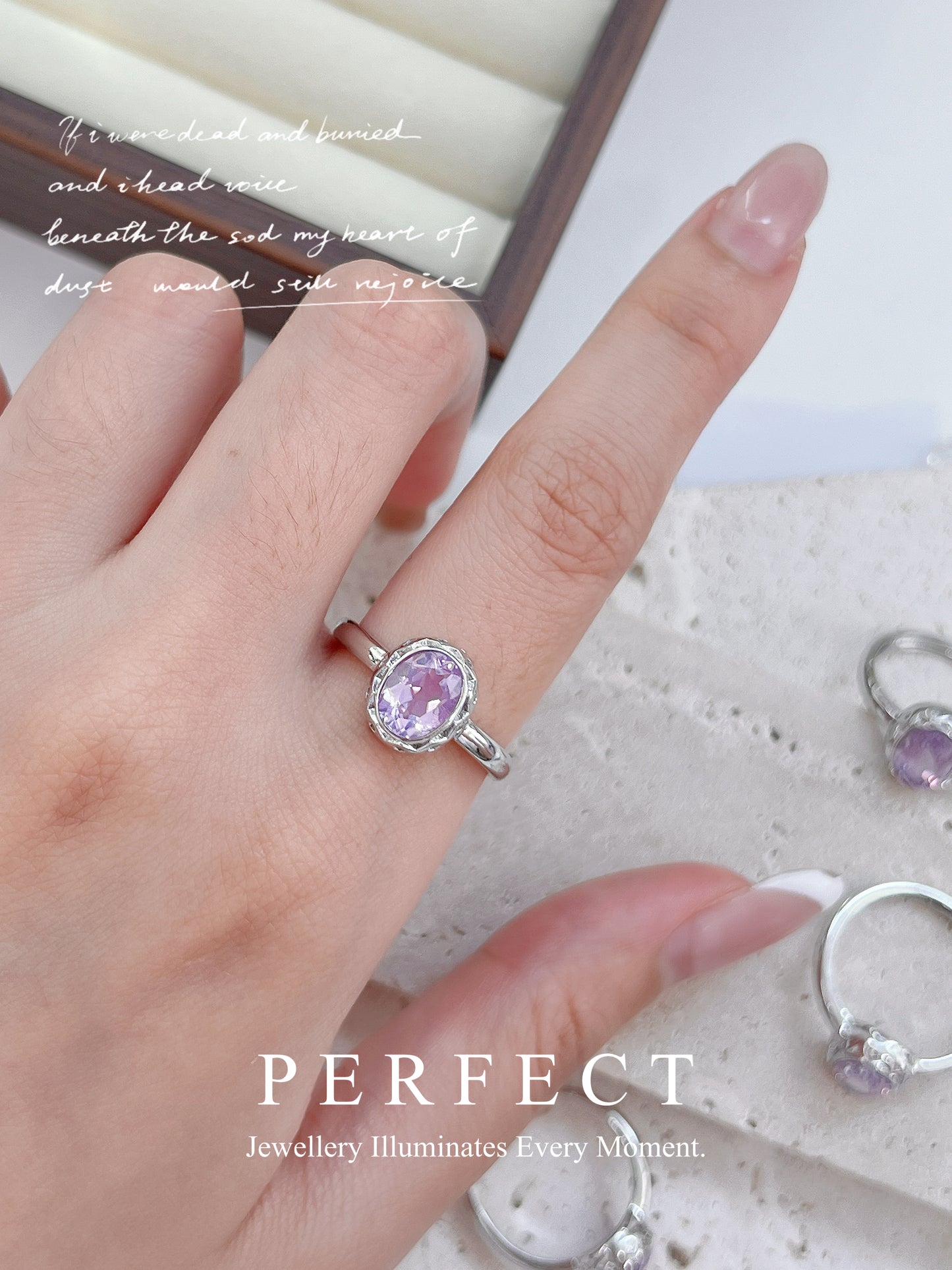 Amethyst Brass Ring | 夢幻紫水晶🔮戒指✨