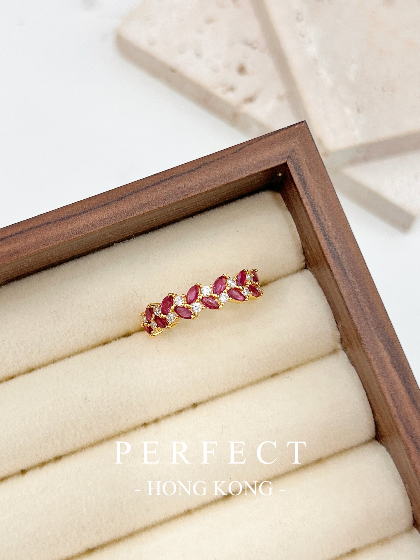 1.5ct Ruby S925 Ring | 紅寶石麥穗戒指✨♥️