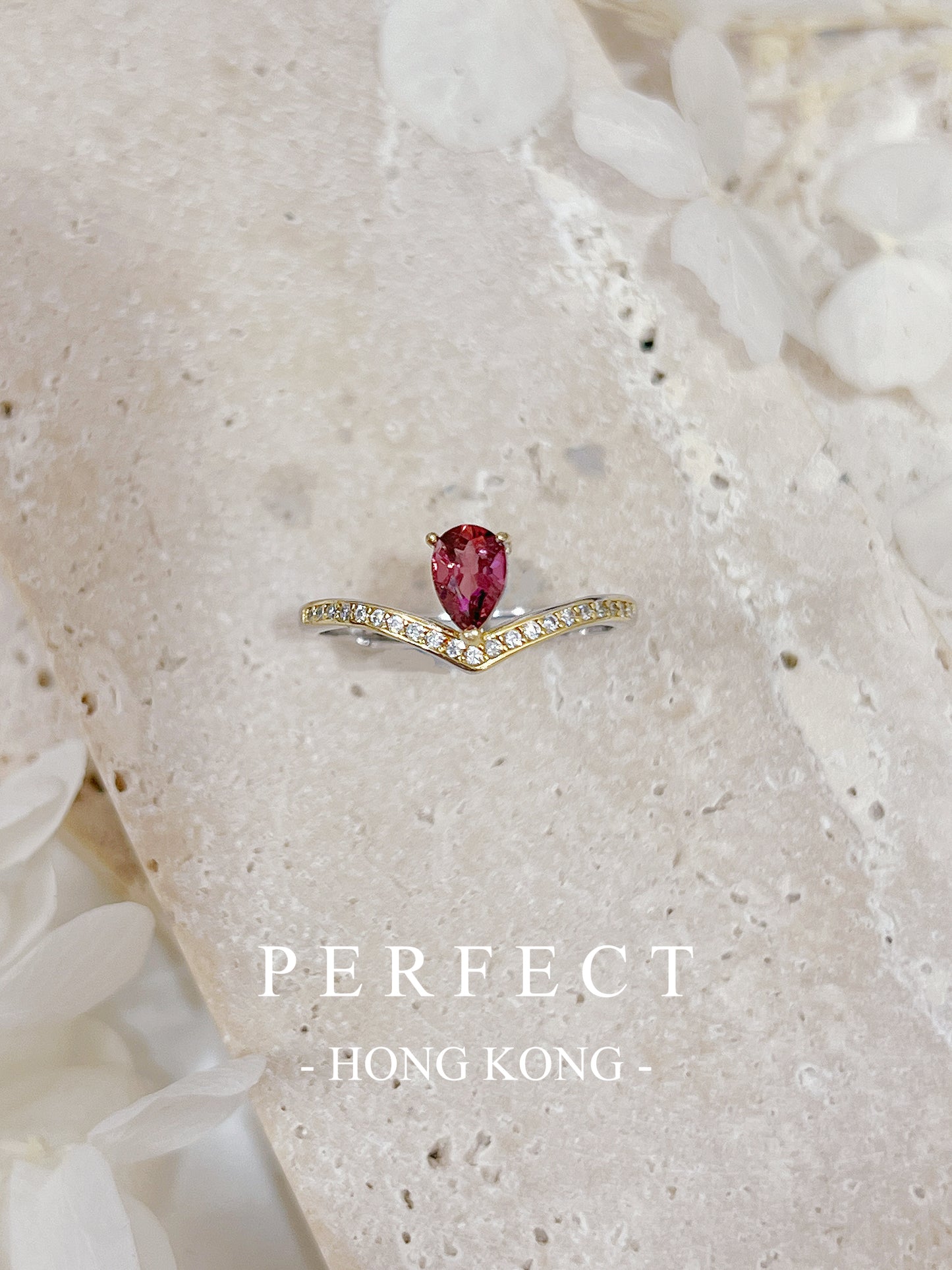 0.4ct Purple Garnet S925 RIng | 紫石榴v型戒指✨💜