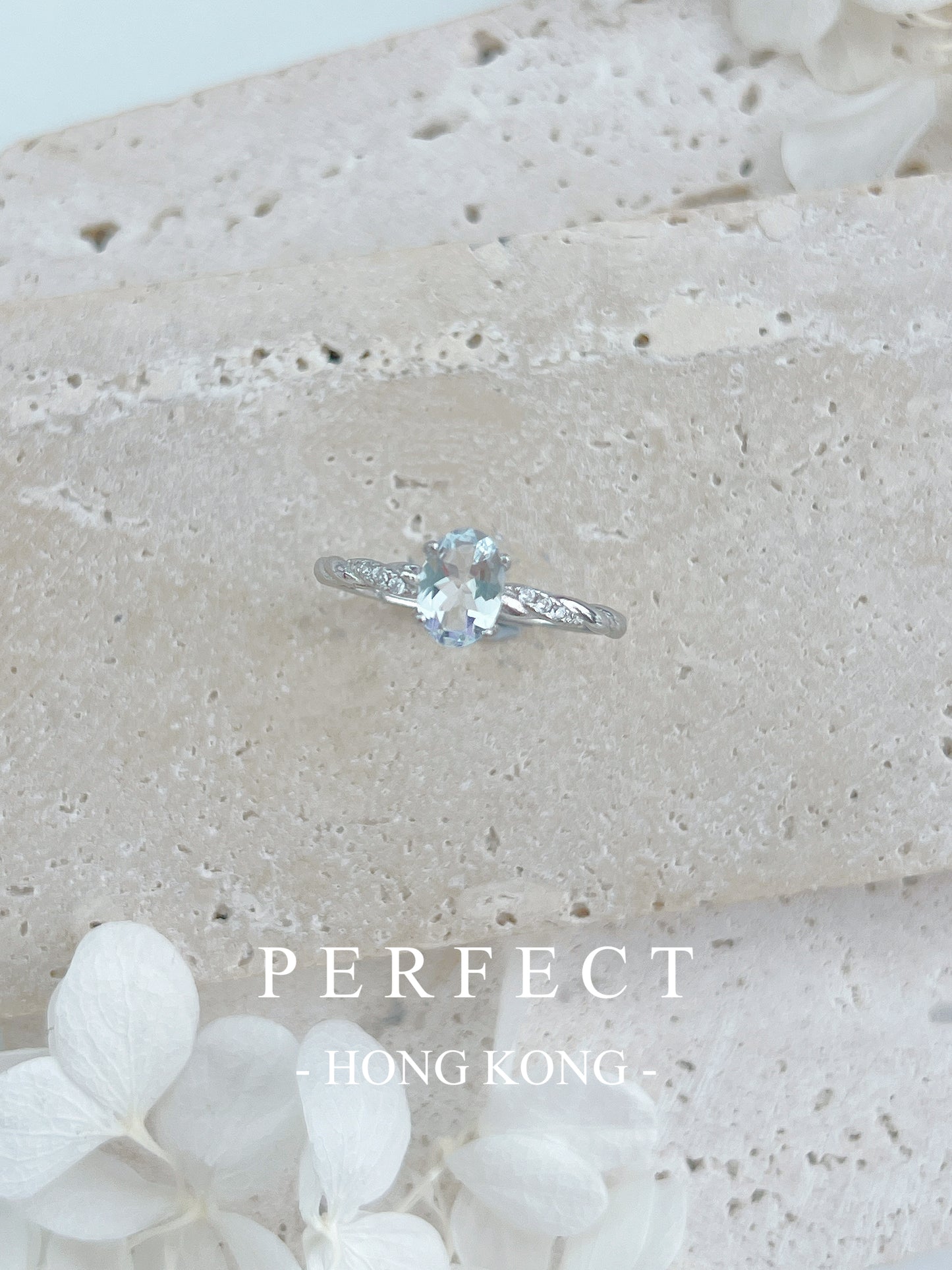 0.8ct 💧Aquamarine S925 Ring | 海藍寶橢圓精緻戒指🩵✨
