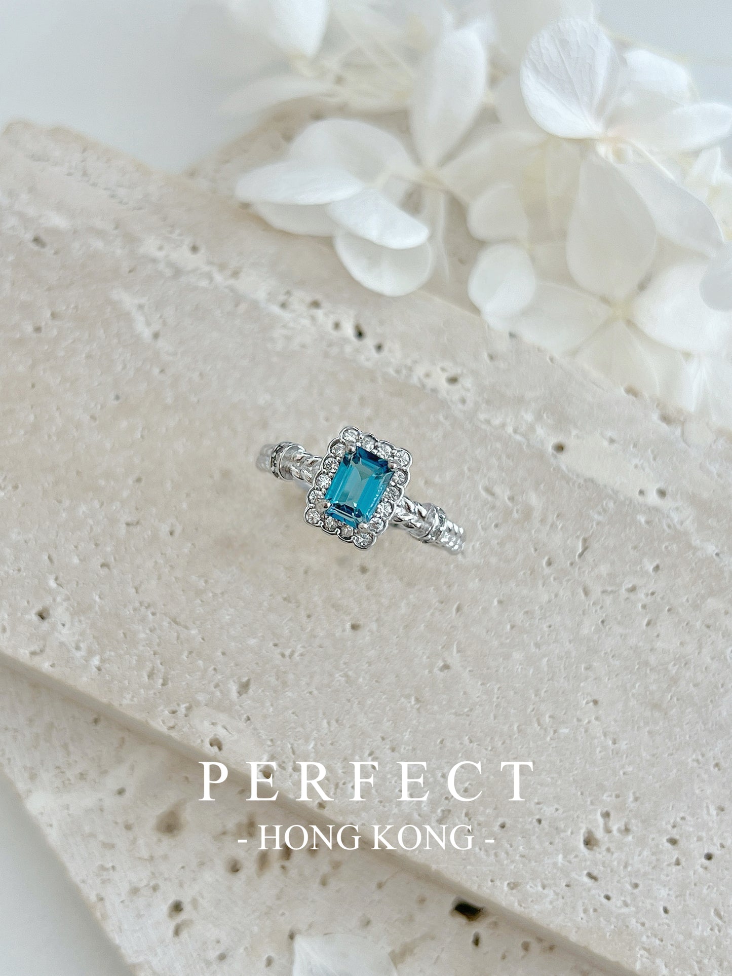 0.7ct London Blue Topaz S925 Ring | 倫敦藍托帕石麻花戒指💙✨
