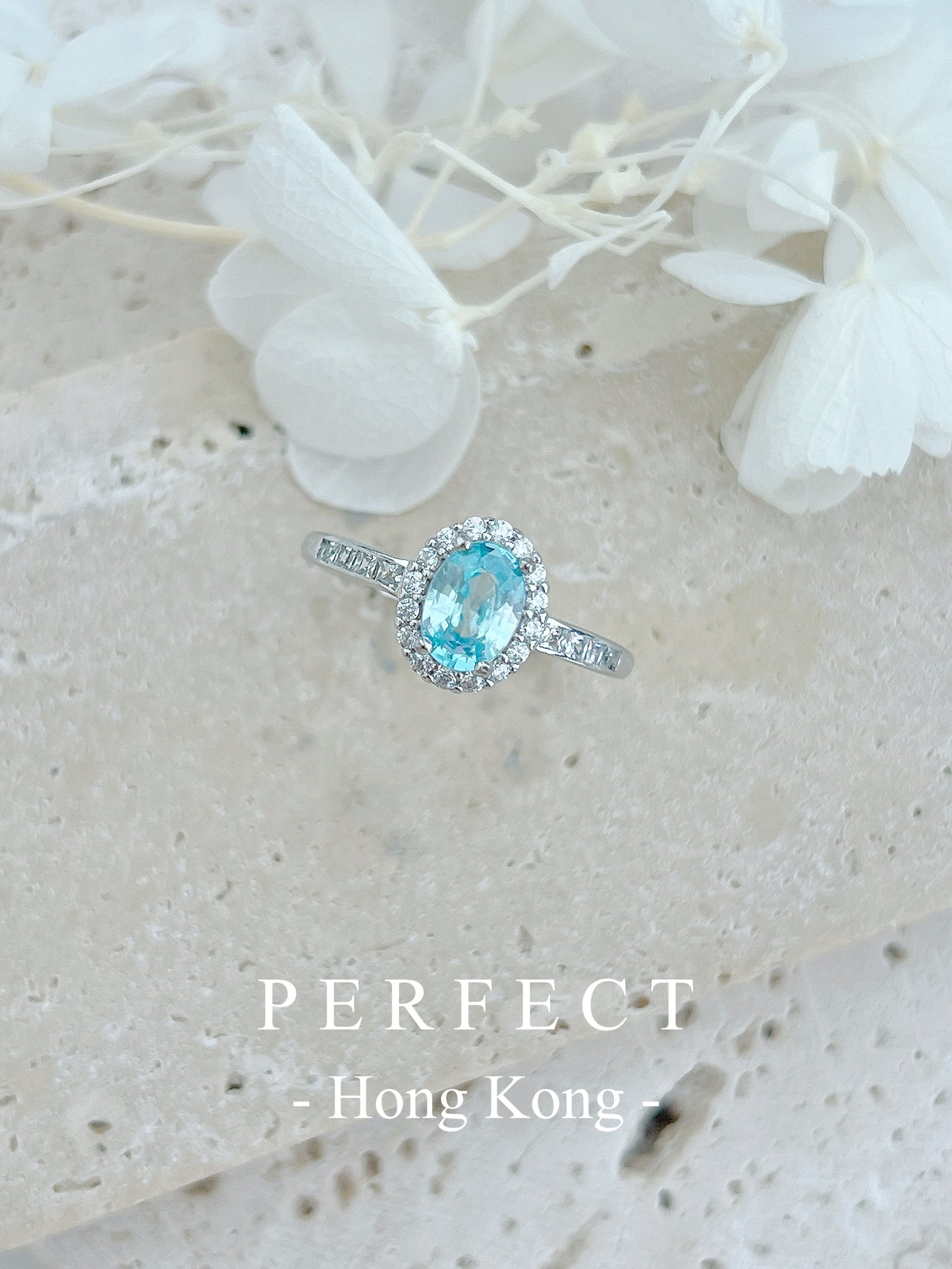 0.9ct Natural Blue Zircon S925 Ring | 天然藍鋯石戴妃戒指✨🩵