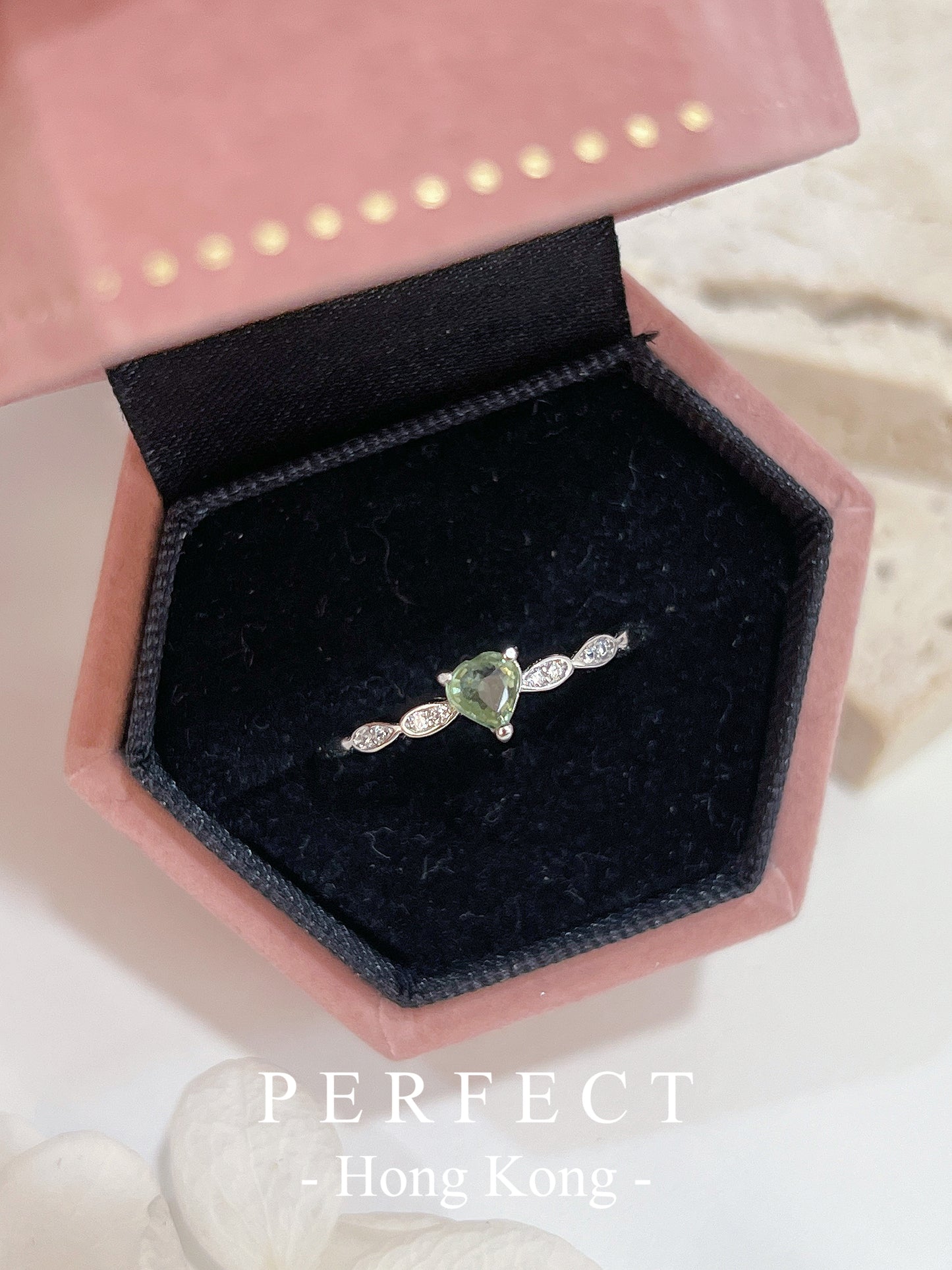 0.3ct Gemstone Heart S925 Ring| 寶石愛心精緻戒指✨