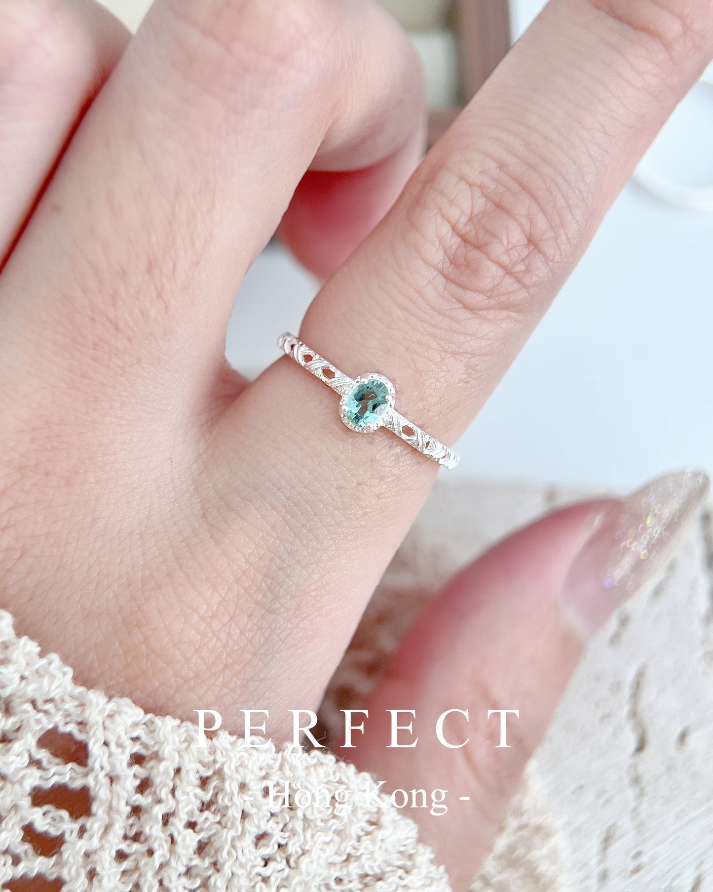 ✨🫧Tourmaline Twist S925 Ring | 碧璽編織戒指✨🧶