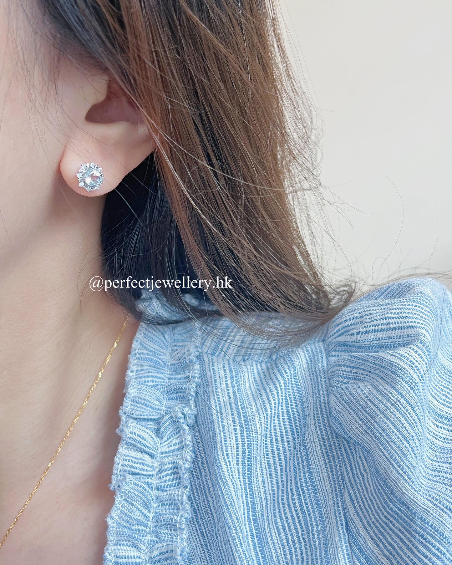 ✨💙Aquamarine S925 Earrings |海藍寶雪花耳釘❄️✨
