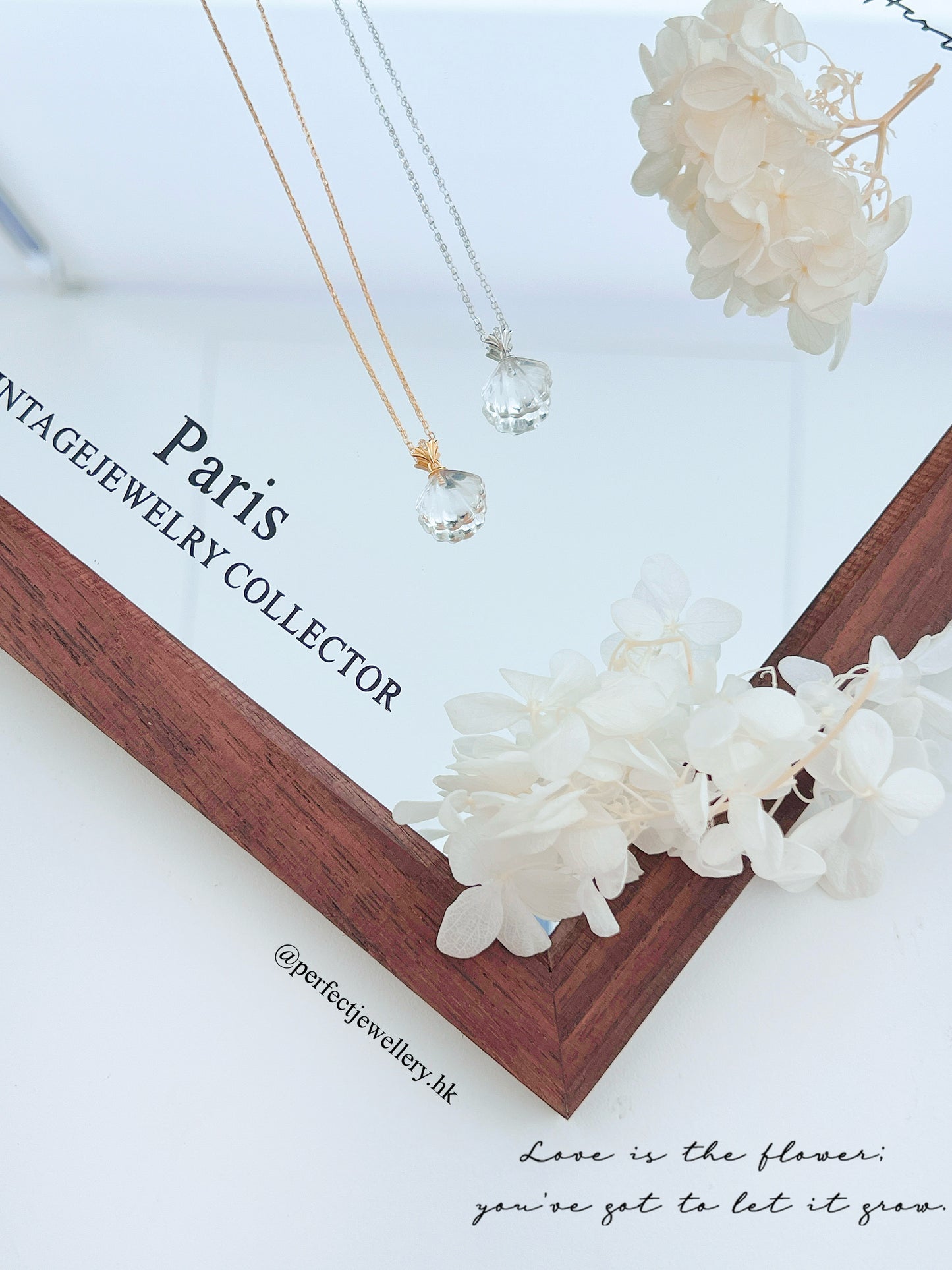 ✨🫧Clear Quartz Shell 🐚S925 Necklace | 白水晶貝殼頸鏈✨