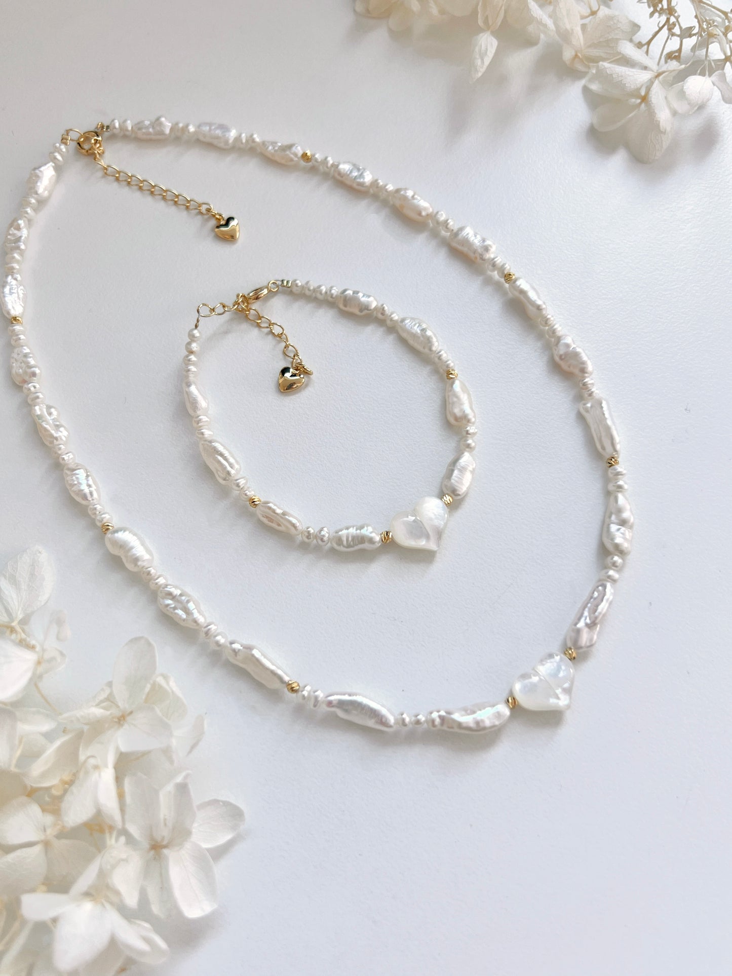 ✨MOP Freshwater Baroque Pearl Necklace & Bracelet |母貝淡水巴洛克珍珠項鏈&手鏈✨