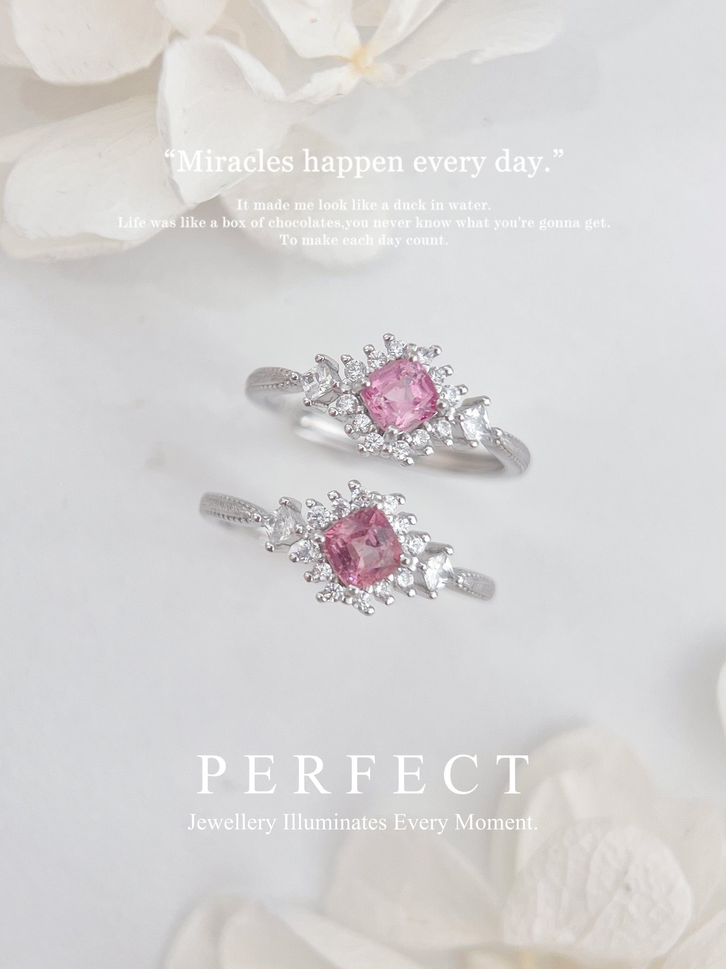 ✨🩷Spinel S925 Ring |尖晶石方形圍鑲戒指✨