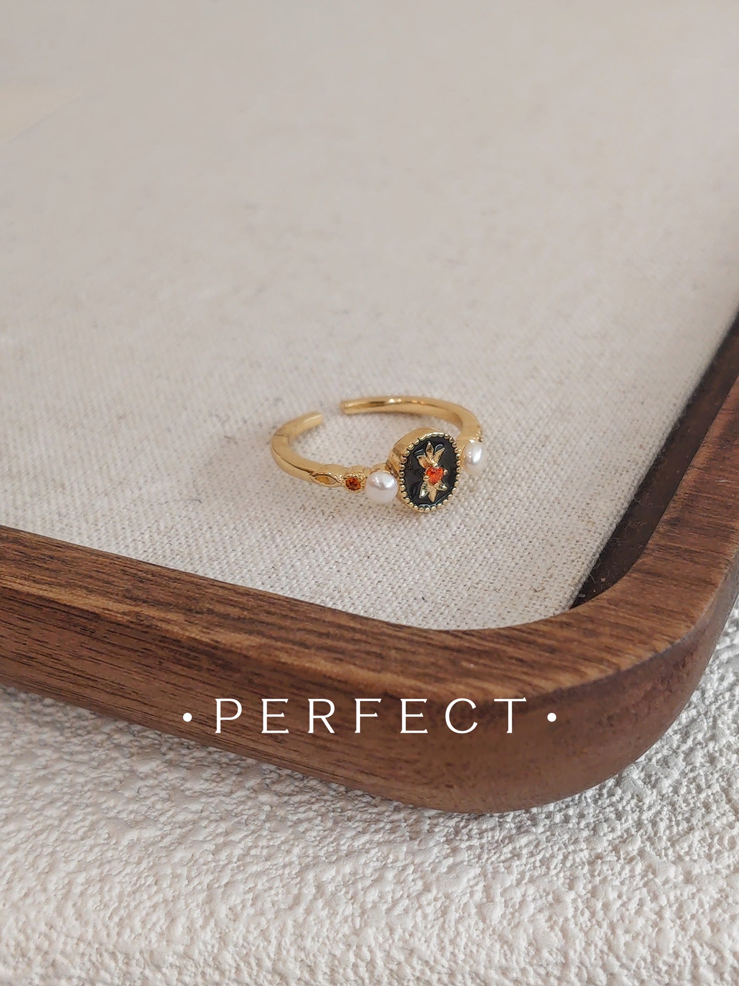 Freshwater Pearl Ring | 北極星珍珠戒指