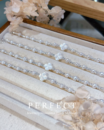 ✨Clover 🍀Freshwater Pearl Bracelet | 幸運四葉草母貝淡水珍珠手鏈✨