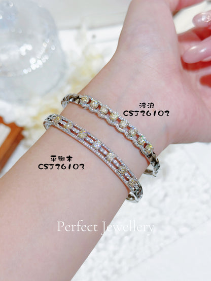 Moissnaite Bangle 香檳金莫桑手鐲