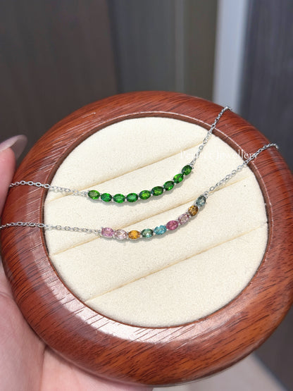Diopside S925 Necklace ｜透輝微笑項鏈