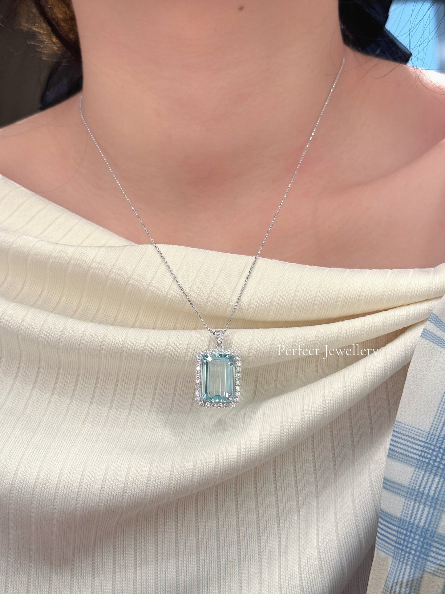 8.5ct 海藍寶吊墜