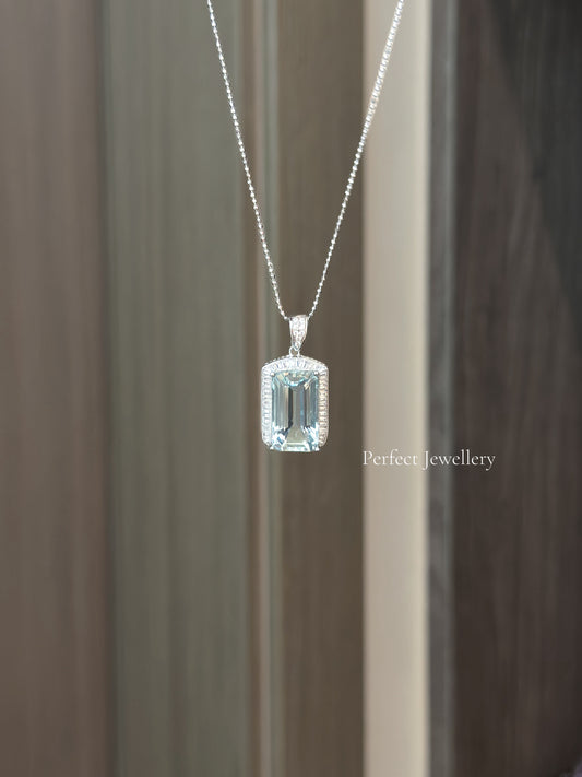 8ct 海藍寶吊墜