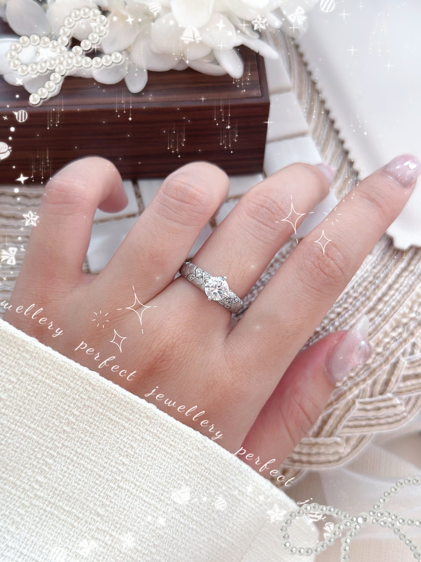 Classic Italy Silver S925 Ring | 單鑽拉絲意大利銀工藝S925戒指💍✨