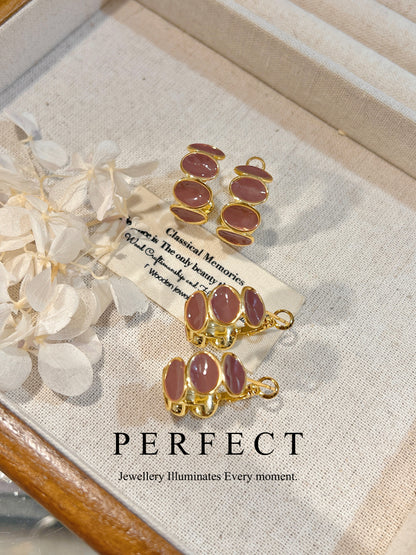 [Maple]🍁✨Brass Ear Hoop｜14K注金歐美款耳圈