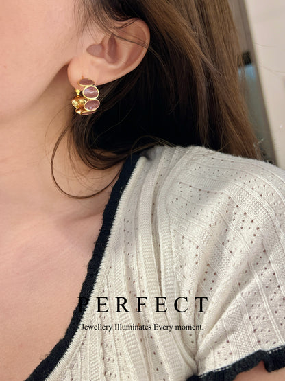 [Maple]🍁✨Brass Ear Hoop｜14K注金歐美款耳圈