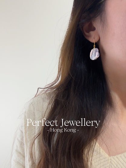 Petal Baroque Freshwater Pearl S925Earring | 花瓣極光巴洛克S925耳環