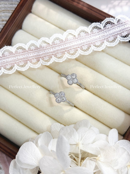 1ct Moissanite Clover ☘️ Ring 莫桑四葉草戒指