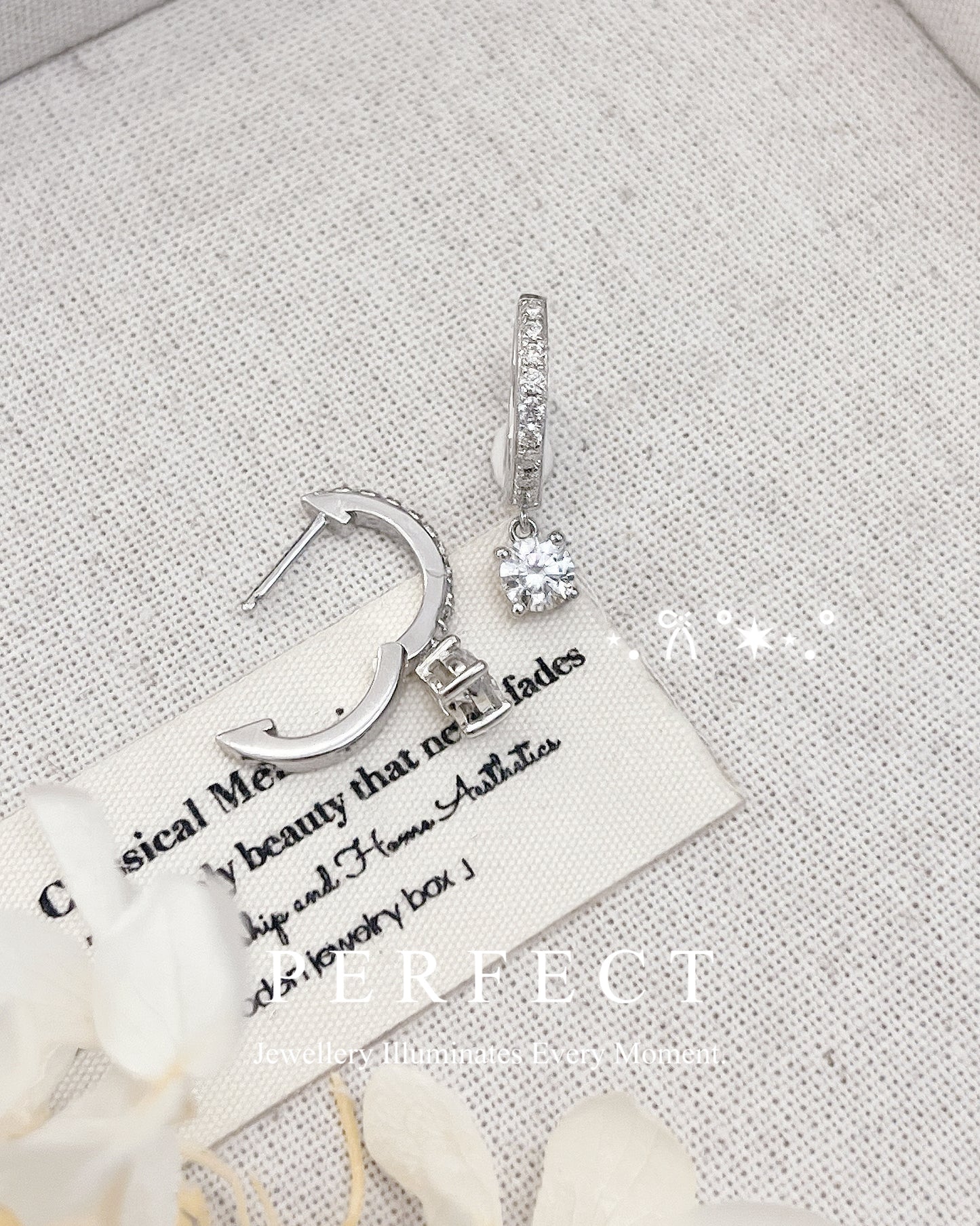 ✨1.35ct D Colour Moissanite Ear Hoop｜高品質莫桑耳圈✨