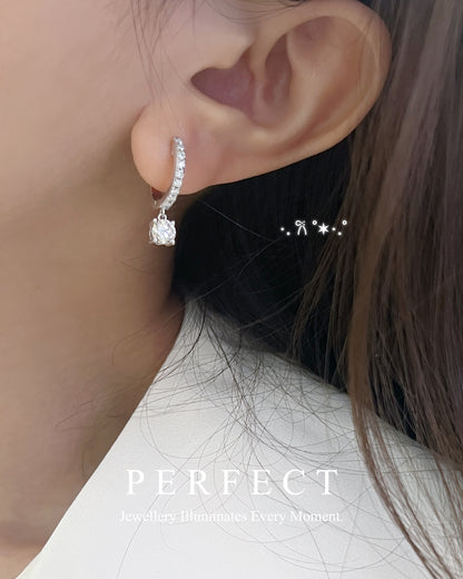 ✨1.35ct D Colour Moissanite Ear Hoop｜高品質莫桑耳圈✨