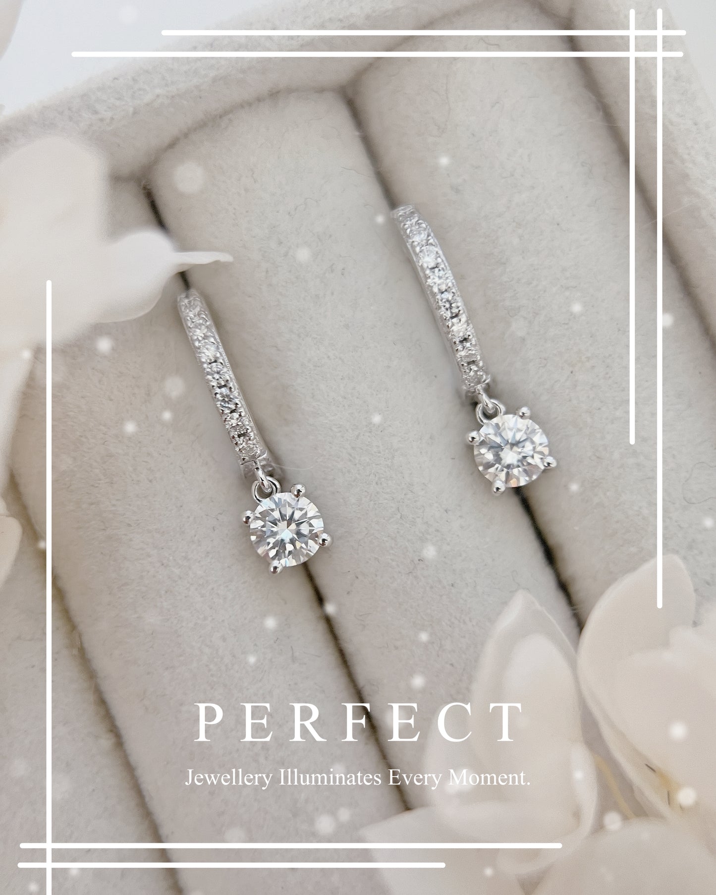✨1.35ct D Colour Moissanite Ear Hoop｜高品質莫桑耳圈✨