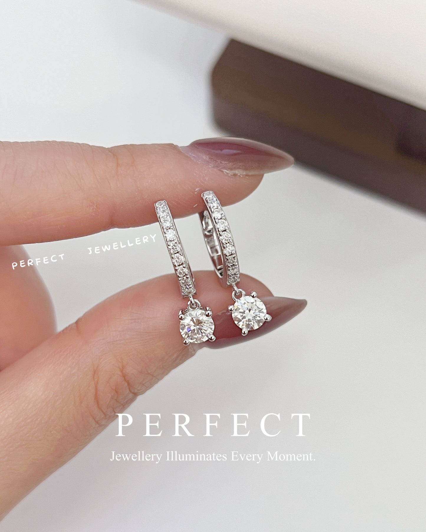 ✨1.35ct D Colour Moissanite Ear Hoop｜高品質莫桑耳圈✨