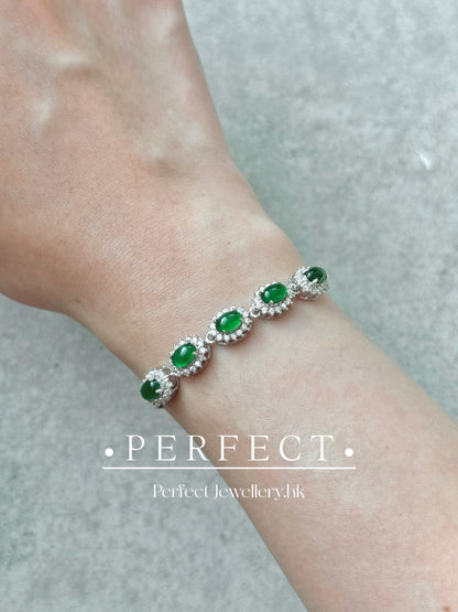 Jadeite Jade S925 Bracelet | 天然A貨翡翠S925手鍊