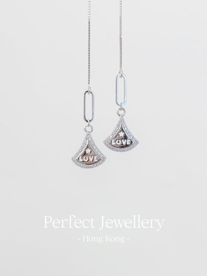 [S925] Love Word S925 Earring | 裙擺字母S925耳線