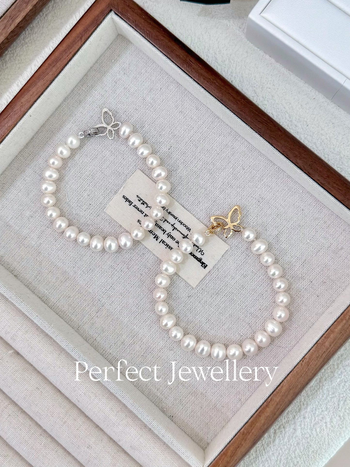 7-8mm Freshwater Pearl Bracelet | 7-8mm淡水無核珍珠手鍊